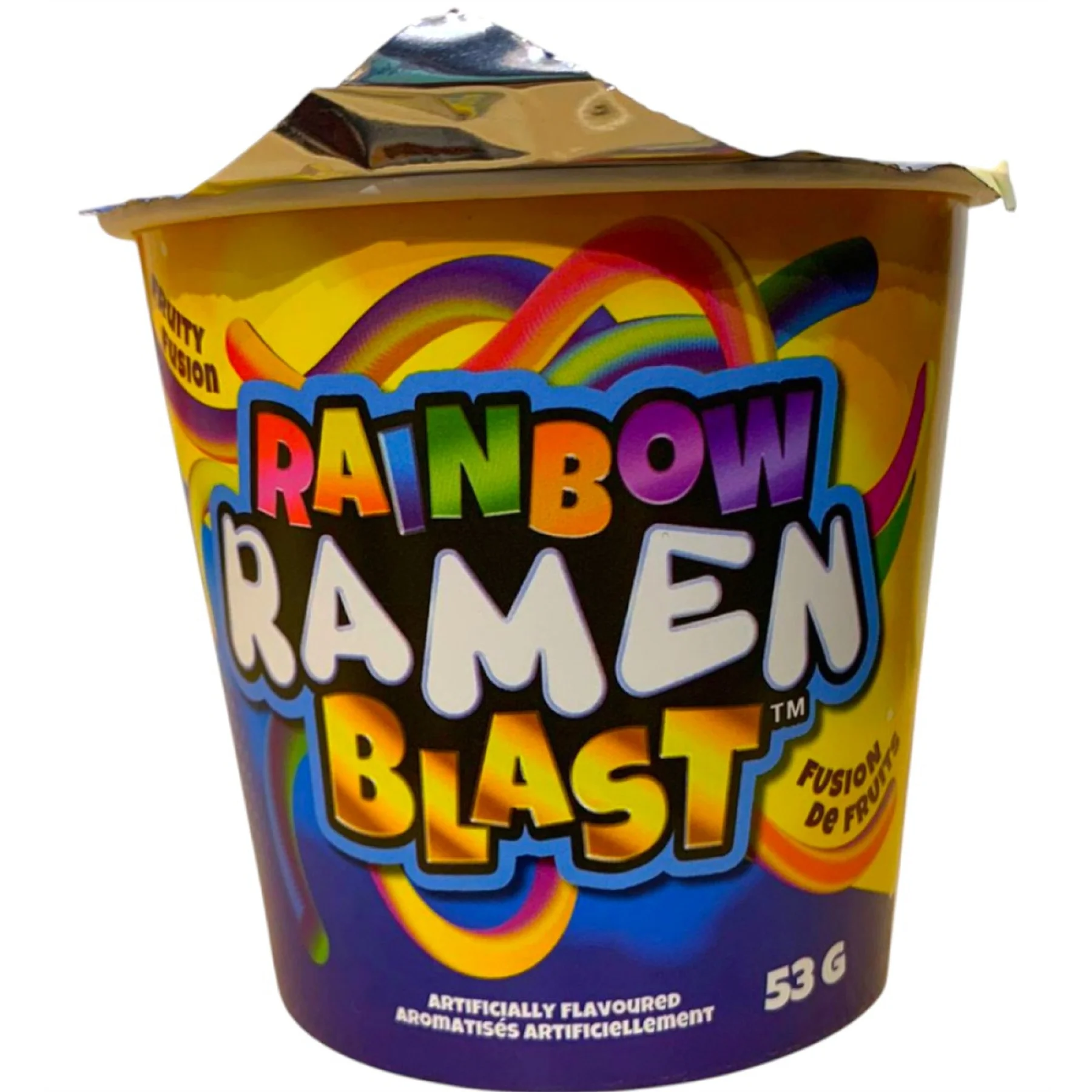 Rainbow Ramen Blast – Candy Noodle Cup Fruity Fusion
