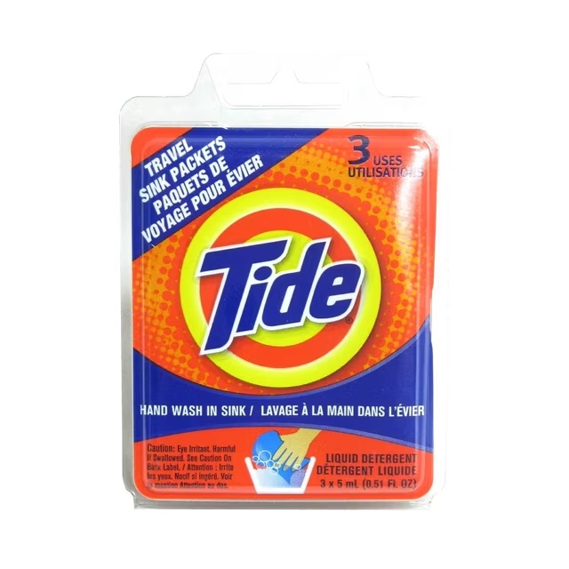 Tide Travel Sink Packets – Lessive de voyage