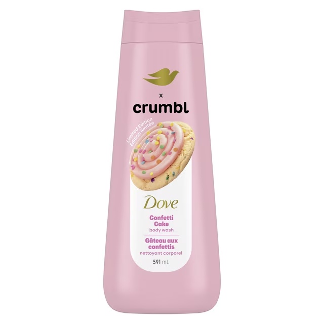 Dove x Crumbl – Gel douche Confetti Cake