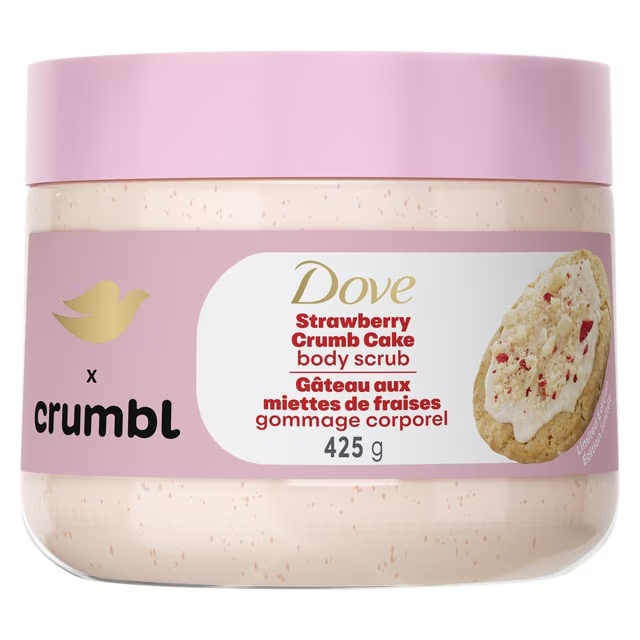 Dove x Crumbl – Gommage corps Strawberry Crumb Cake