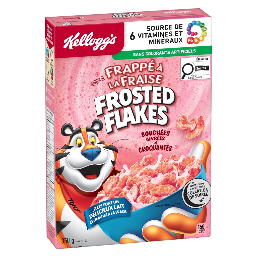 Kellogg’s Frosted Flakes® – Frappé à la fraise