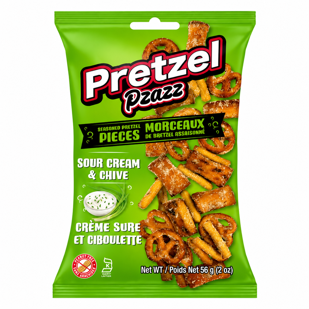 Pretzel Pzazz – Crème sure & ciboulette